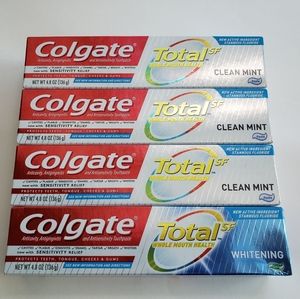 4 Colgate Total SF Toothpaste Paste 4.8 oz each